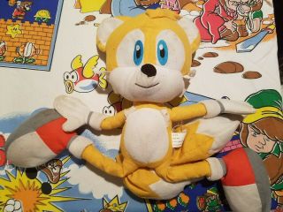 Rare Kellytoy Sonic The Hedgehog 16 " Tails Plush Toy Doll Sega