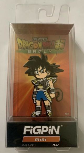 Figpin Mini Dragon Ball Z Dbz Broly Movie - Kid Goku M37 W/ Case