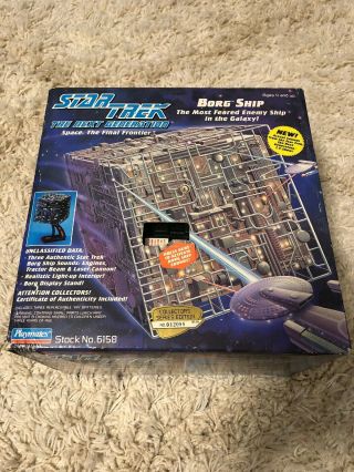 Star Trek The Next Generation Tng Borg Cube Ship Playmates Stock 6158 Rare