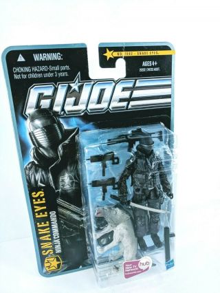 GI JOE Pursuit of Cobra - Snake Eyes w/ Timber - Action figure 3.  75 