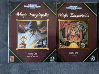 2nd Edition Ad&d 1992: The Magic Encyclopedia Vol.  1&2