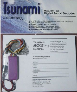 Soundtraxx Tsunami Sound Decoder - Alco 251 V16 - 827106