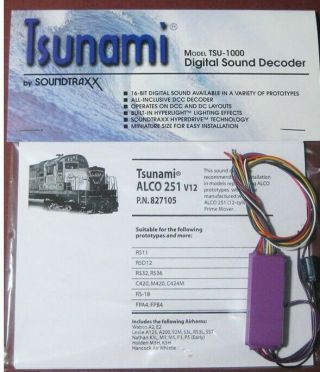 Soundtraxx Tsunami Sound Decoder - Alco 251 V12 - 827105