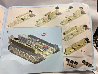 German WW2 Panzer V Tiger Tank & Army Figures Building Toy Brick CUSTOM Blocks 5