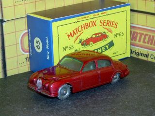 Matchbox Lesney Mark 2 Jaguar 3.  8 L Saloon 9.  5x20spw 65 B3 Sc2 V/nm Crafted Box