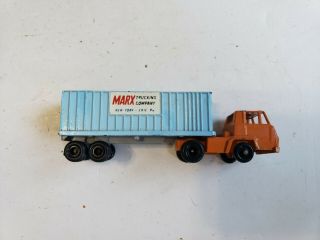 Vintage Ho Louis Marx Trucking Company Tractor Trailer