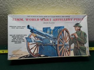 75mm Wwi Artillery Piece Palmer Plastics,  Pre - Owned,  Open Box