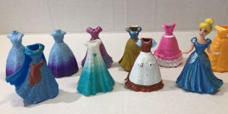 Disney Princess Magiclip Glitter Dresses Polly Pocket Cinderella Doll 10 Dresses
