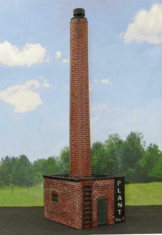 Ho Scale Smoke Stack & House For Factory Store Built Building 8” Tall Ghost Sign