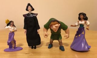 Hunchback Of Notre Dame Toys Figures - Esmerelda,  Quasimodo & Burger King Frollo