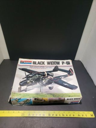 Monogram 1/48 Scale Black Widow P - 61 Plane Model