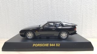 1/64 Kyosho Porsche 944 S2 Black Diecast Car Model