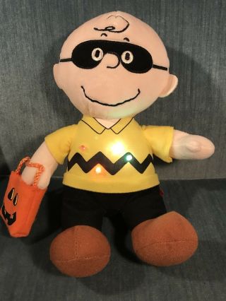 Peanuts Charlie Brown Light Up It ' s the Great Pumpkin Plush Stuffed Musical Toy 3