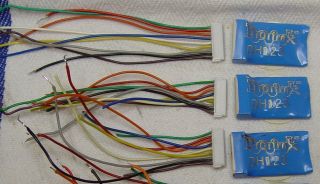 Digitrax Dh123d Dcc Mobile Decoders W/9 Pin Plug - In Cables Qty 3 Fully