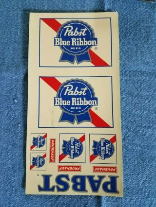 1977 Amt Pabst Blue Ribbon Fruehauf Decal