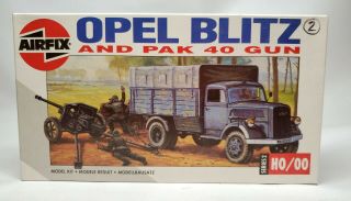 Airfix Opel Blitz And Pak 40 Gun Ho/oo Scale Plastic Model 02315 Custom Listing