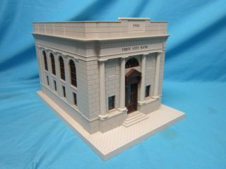 Mth Rail King O Scale Building First City Bank 30 - 9017,  Very