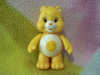 3 " Poseable Yellow Sun Funshine Care Bear Baby Boy Girl Gift 1980s Collect Toy
