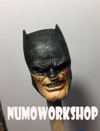 Bat Dark Knight Returns 1/6 Scale Custom Unpaint Head For 12 " Body Figure Numo