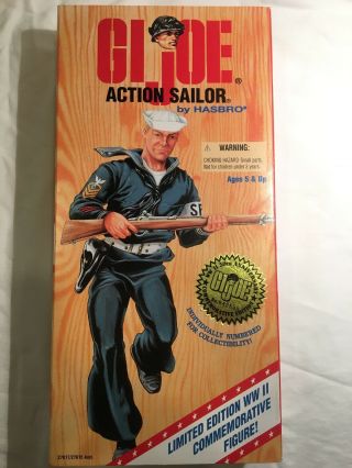 Hasbro 1995 G.  I.  Joe Action Sailor World War Ii Limited Edition 12 " Figure