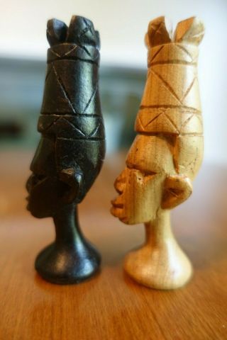 Chess Set.  A Hand - Carved African Chess Set in Wood 2