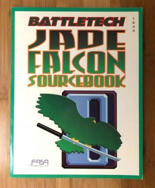 Battletech Jade Falcon Sourcebook Battlemech Clan Resource Book Fasa 1644 Euc