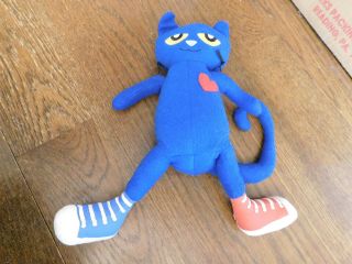 Pete The Cat 12 " Plush Stuffed Animal Toy Merry Makers Blue Kitty In Sneakers