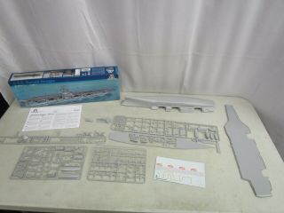 2004 Italeri U.  S.  S.  Ronald Reagan Plastic Model Kit W/box & Instructions 1:720