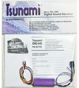 Soundtraxx Tsunami Sound Decoder - Emd 645 Turbo - 827102
