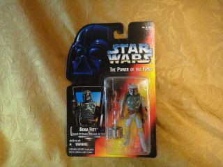 1995 Star Wars The Power Of The Force Boba Fett Figure 69582 - S&h Usa