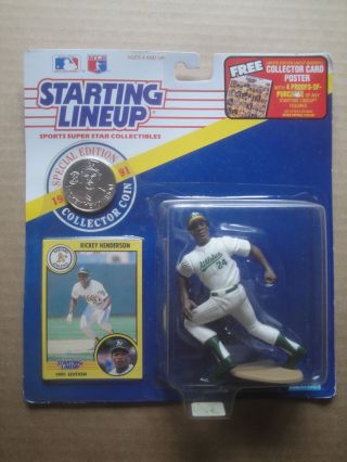 1991 Starting Lineup Ricky Henderson Oakland A 