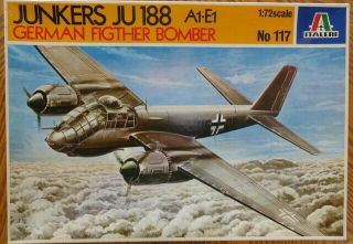 Italeri 1/72 Junkers Ju 188 A1 - E1 117 Plastic Model Kit