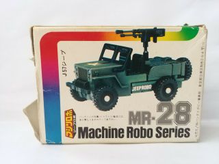 Machine Robo Mr - 28 Jeep Robo W/box 1983 Bandai A.  K.  A.  Gobots Jeeper Creeper