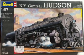Revell N.  Y.  Central Hudson Steam Locomotive 1/87 Open ‘sullys Hobbies’
