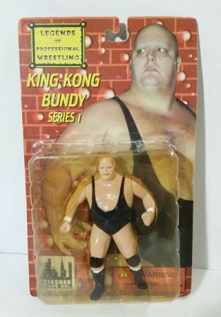 Figure Toy Company Legends Of Professional Wrestling Wwf King Kong Bundy 6 " Reg
