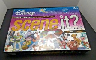 Disney Scene It? The Dvd Family Trivia Board Game Mattel 100 Complete