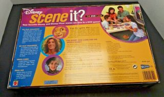 DISNEY SCENE IT? The DVD Family Trivia Board Game Mattel 100 Complete 2