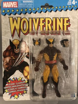 Marvel Legends Vintage Retro Wave 1 Wolverine Brown Suit Action Figure