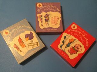 3 Strawberry Shortcake Card Games Spank Berry Bird Win By A Whisker Pick A Berry