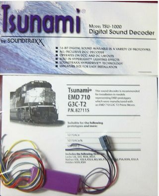 Soundtraxx Tsunami Sound Decoder - Emd 710 G3c - T2 - 827115