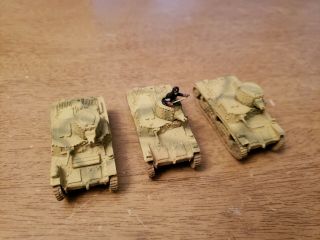 20mm Nicely Painted Wwii Italian Tanks Metal In North Africa & Med