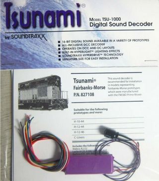 Soundtraxx Tsunami Sound Decoder - Fairbanks - Morse - 827108