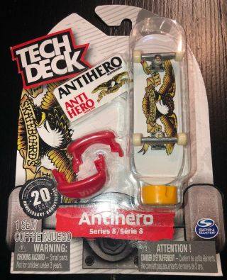 Tech Deck Series 8 Skate Fingerboard 2018 20 Years.  Antihero White Eagle Rare