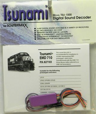Soundtraxx Tsunami Sound Decoder - Emd 710 - 827103