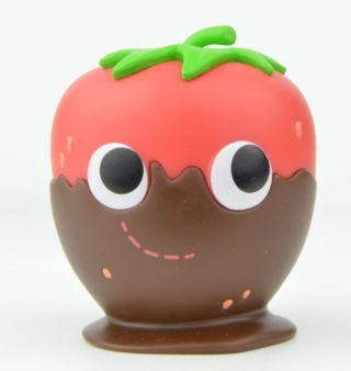 Kidrobot Yummy World Tasty Treats 3 - Inch Mini - Figure - Chocolate Strawberry