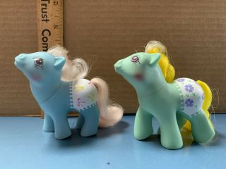 1984 & 1987 My Little Pony Fancy Pants " Baby Bows & Baby Sunnybunch 1st Tooth "