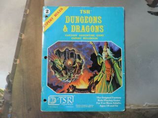 Dungeons & Dragons Expert Rule Book Tsr 1980 Fantasy Adventure Game
