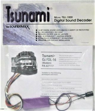 Soundtraxx Tsunami Sound Decoder - Ge Fdl - 16 - 827117