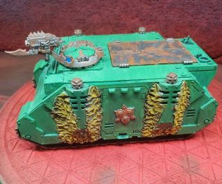 Warhammer 40k Chaos Space Marines Death Guard Rhino Forgeworld Painted 2