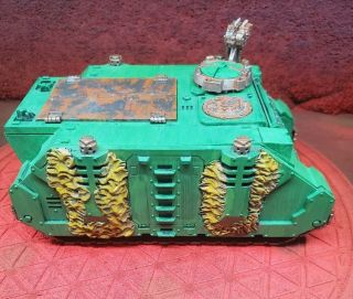Warhammer 40k Chaos Space Marines Death Guard Rhino Forgeworld Painted 4